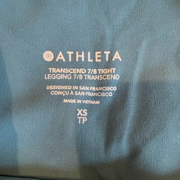 Athleta Transcend 7/8 Leggings - worn once - Picture 5 of 5